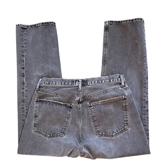 AGOLDE 90s Pinch Waist Straight Leg High Rise Medium Gray Denim Jean Size 30 - Picture 6 of 12